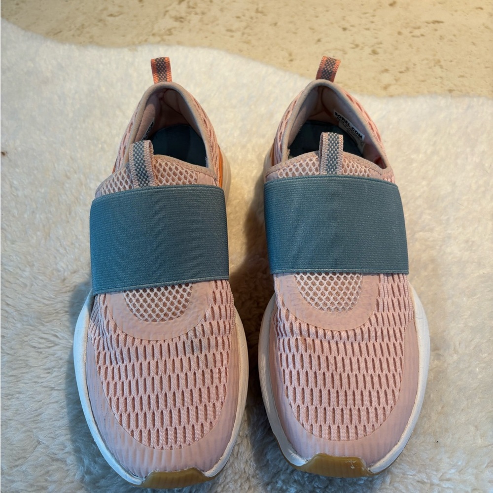 Sorel Kids Pink and Gray Sneakers